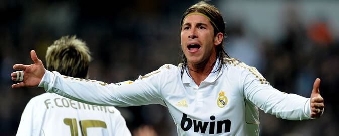 Sergio Ramos, durante un partido con el Real Madrid