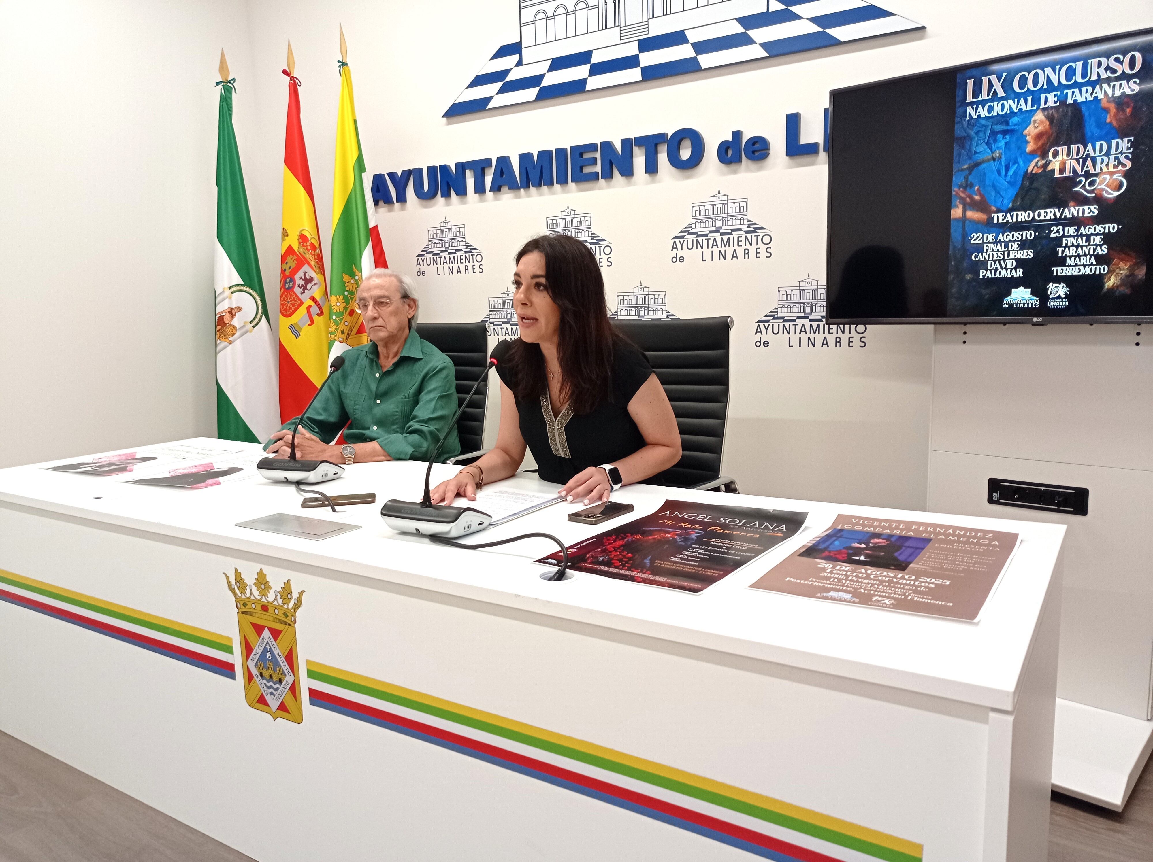 Presentación de las actividades del Concurso Nacional de Tarantas 'Ciudad de Linares'.