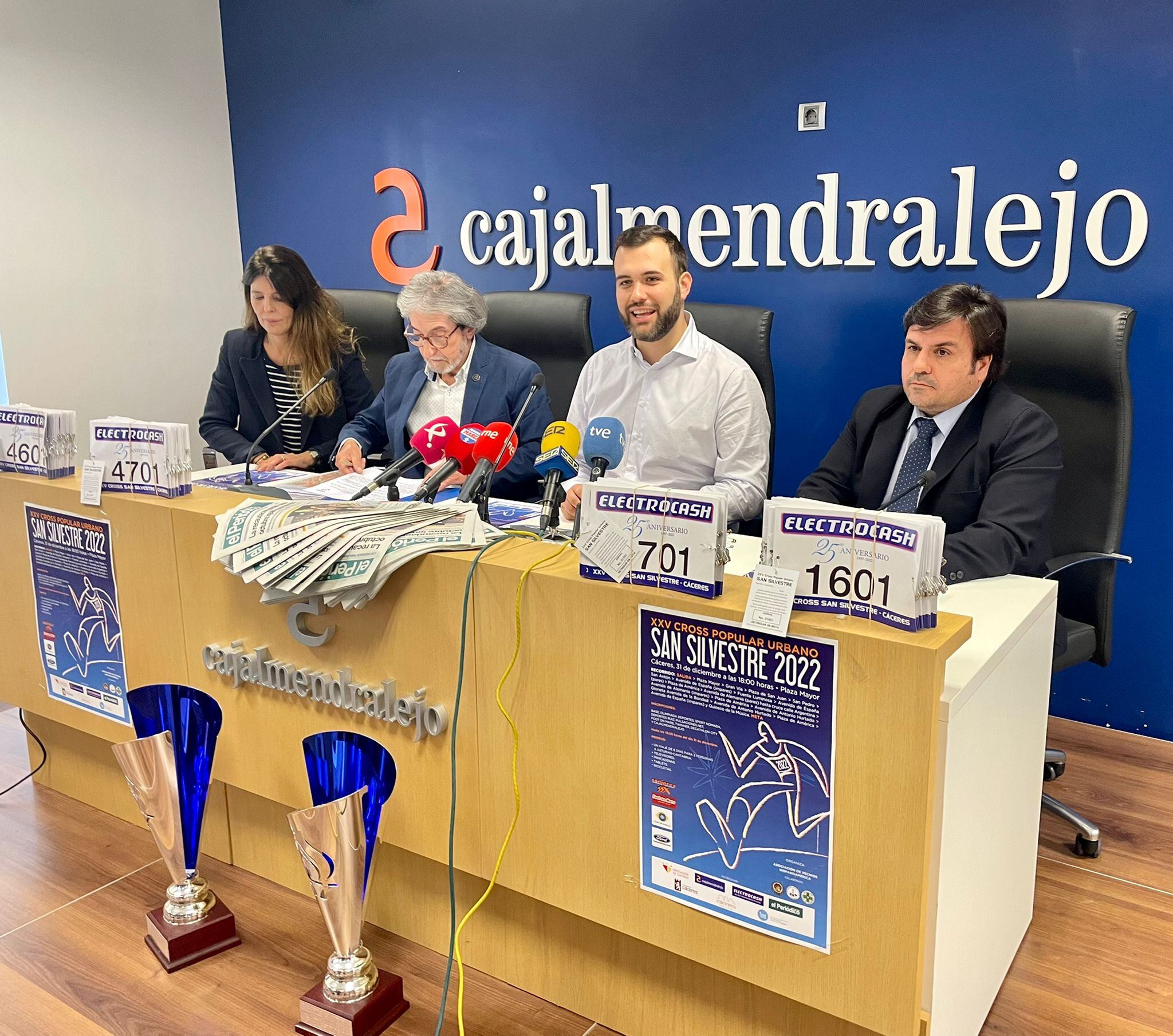 La 25ª edición de la San Silvestre cacereña ha sido presentada en Cajalmendralejo / Cedida