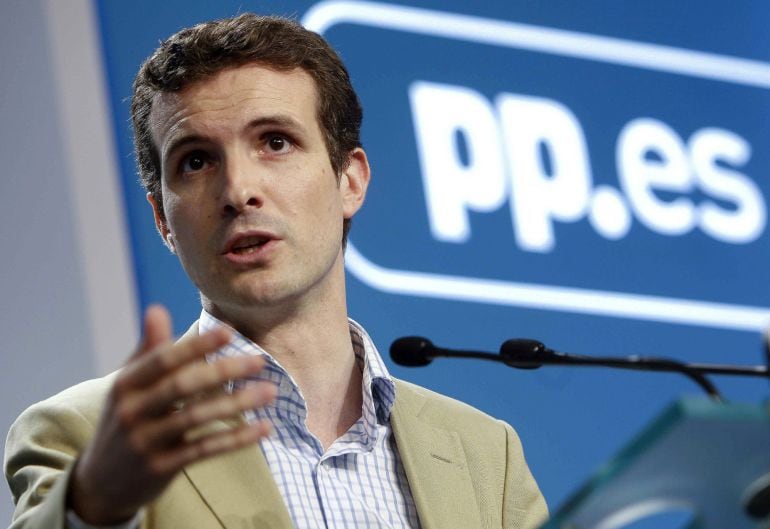 Pablo Casado, responsable de comunicación del PP