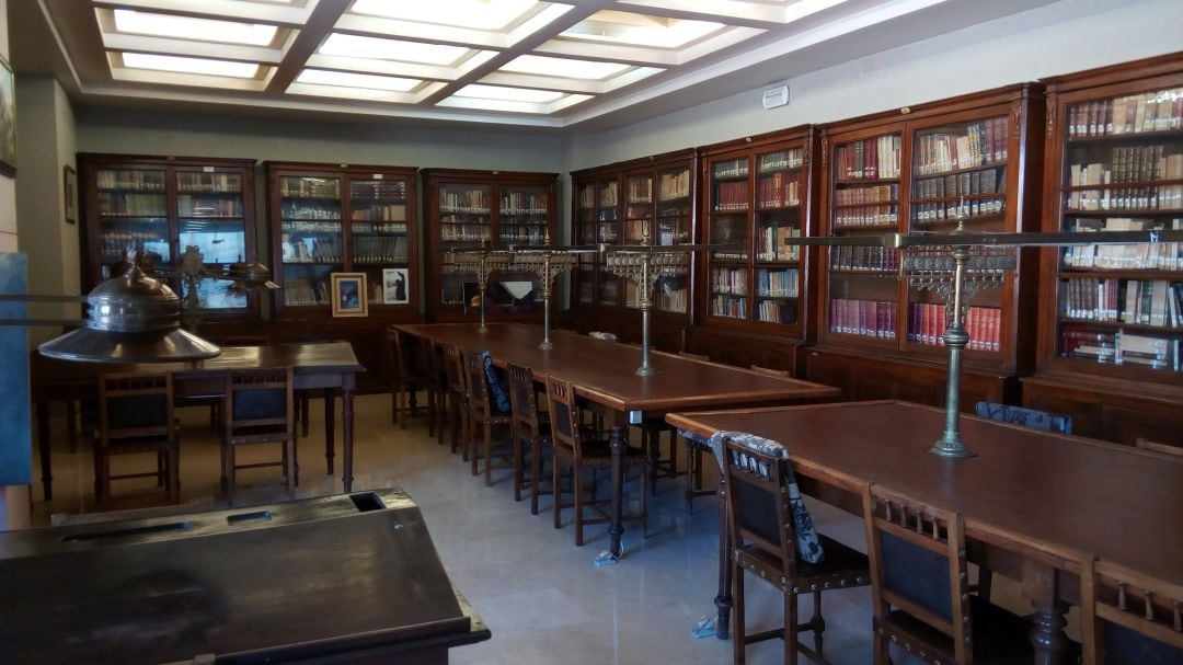 Sala de investigadores de la Biblioteca Municipal de Aranda