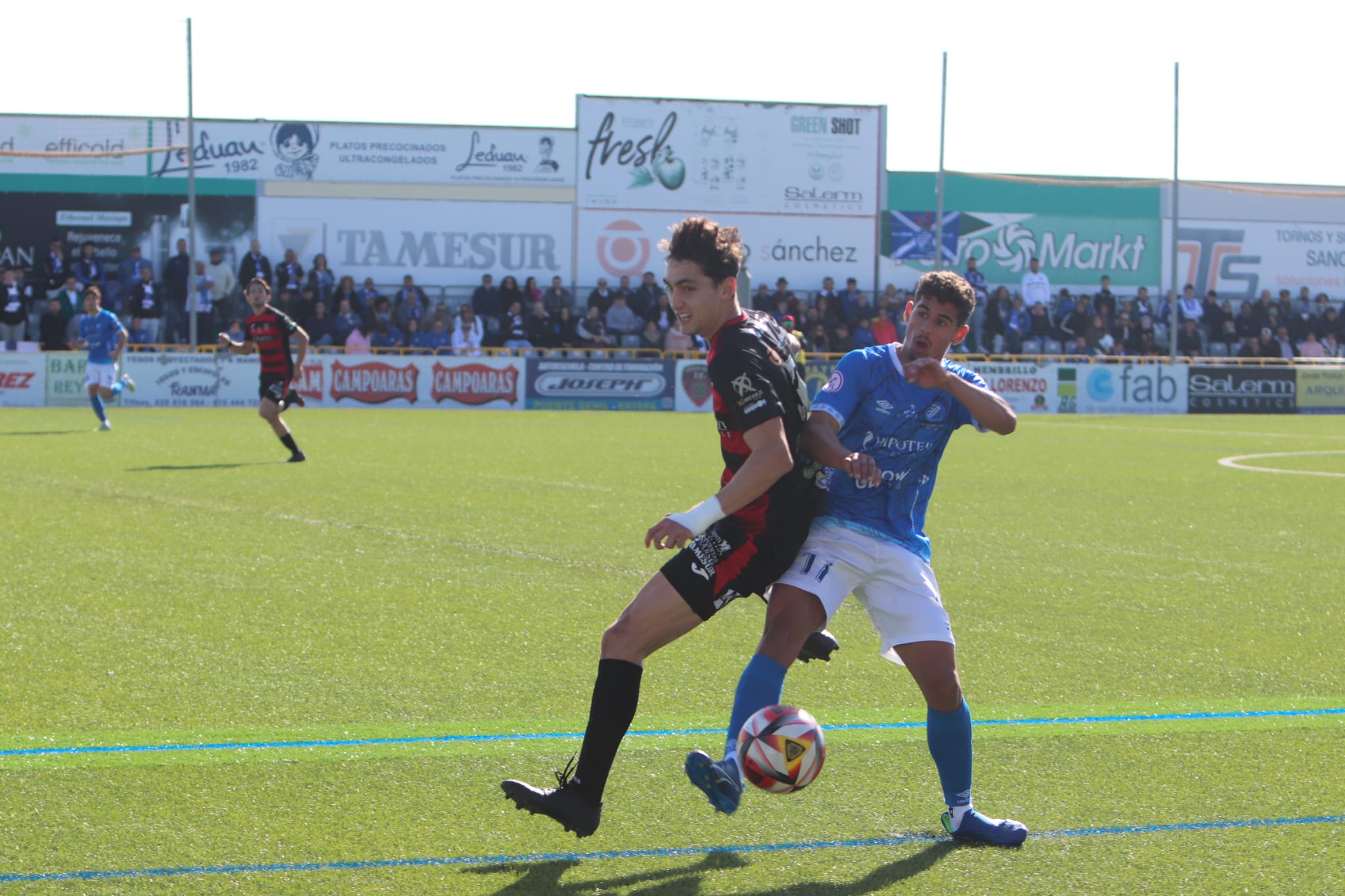 Imagen del partido ante el Puente Genil