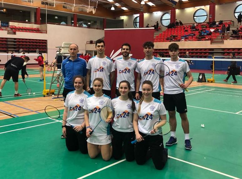 Equipo de Liga Nacional del Club Bádminton Soria.