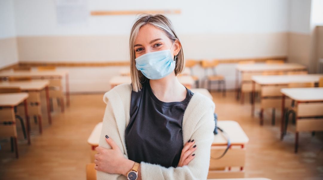 Una profesora en su aula