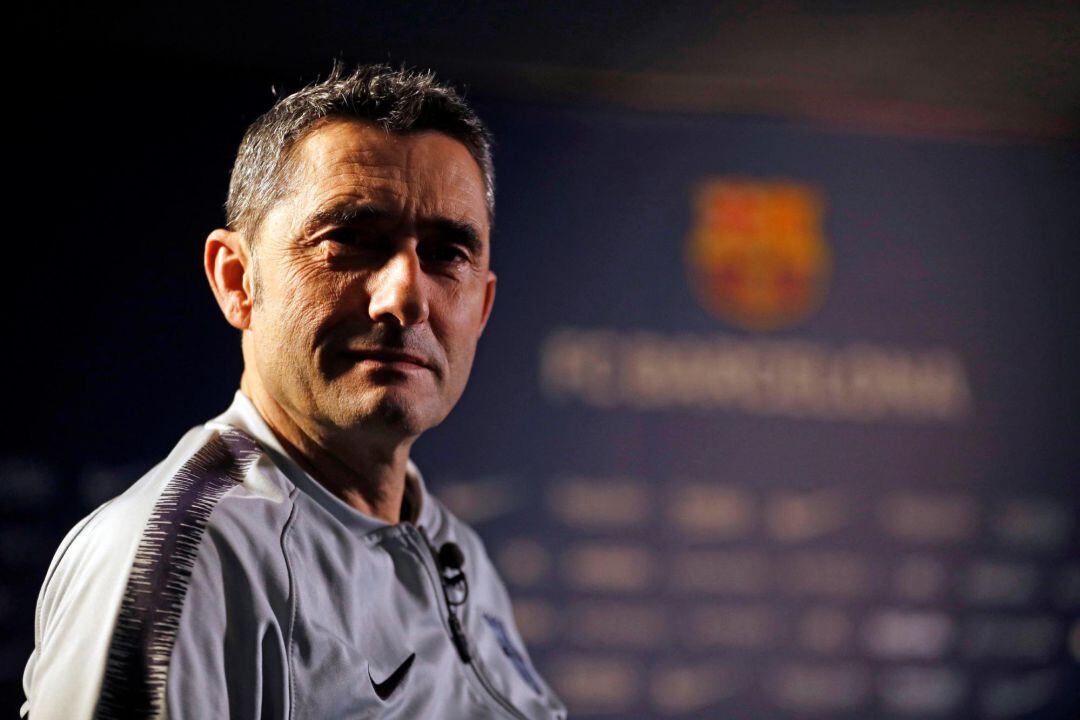  Fotografía facilitada por el FC Barcelona, de su técnico Ernesto Valverde, que desconoce si la próxima temporada estará al frente del banquillo azulgrana.