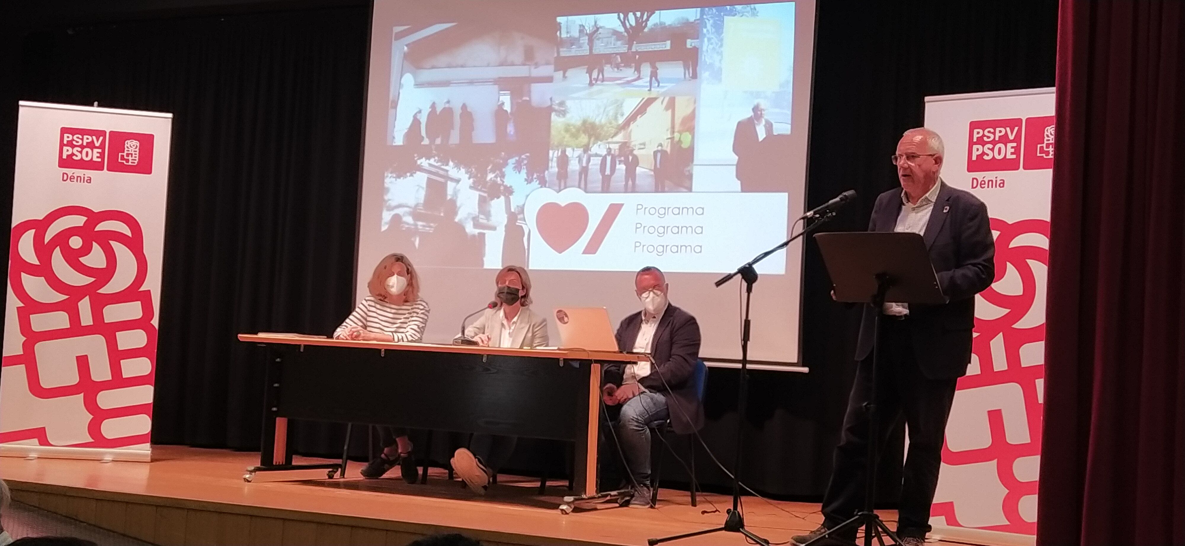 Vicent Grimalt, reelegido secretario general PSPV-PSOE en Dénia.