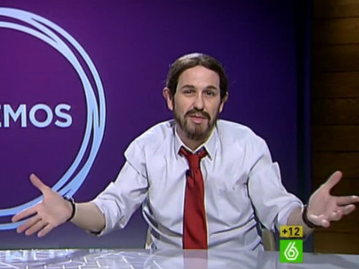 El Pablo Iglesias de Joaquín Reyes: "Revoluciono la democracia porque soy gilipollas"