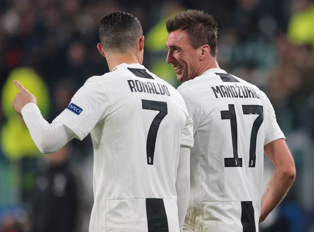 Mandzukic y Cristiano, hablan tras el gol de la Juventus