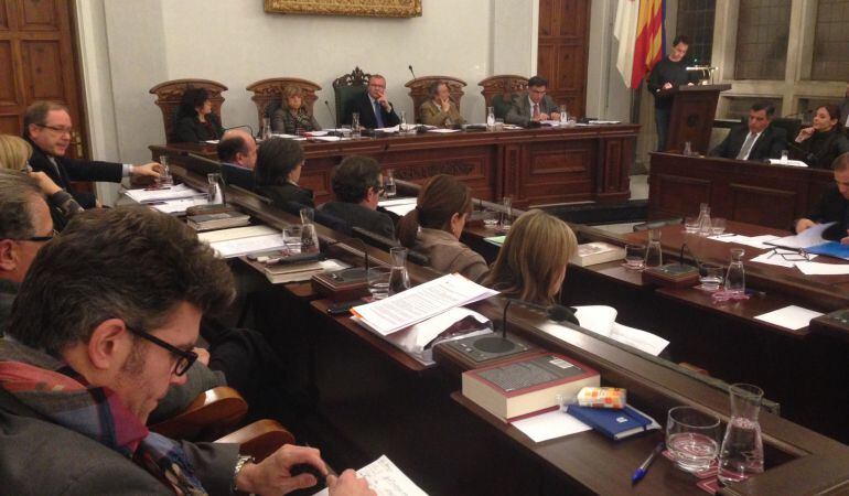 El ple de pressupostos, on finalment s'han rebutjat els comptes.