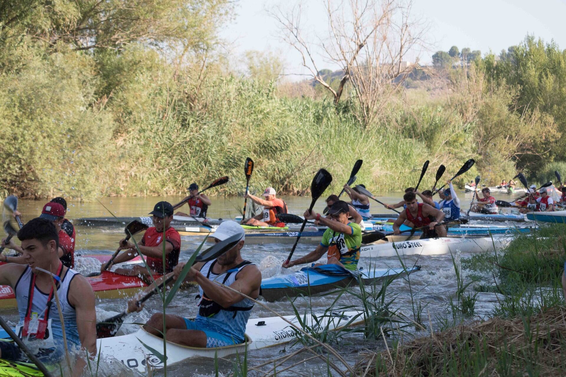 Palistas en el descenso del río Cinca