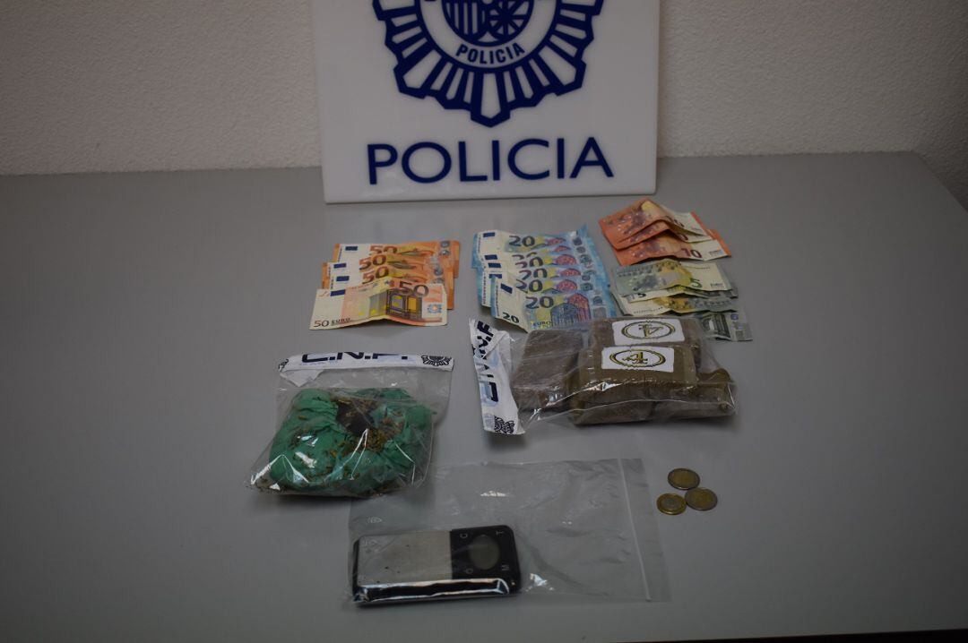 Alijo incautado por la Policía Nacional de Ávila