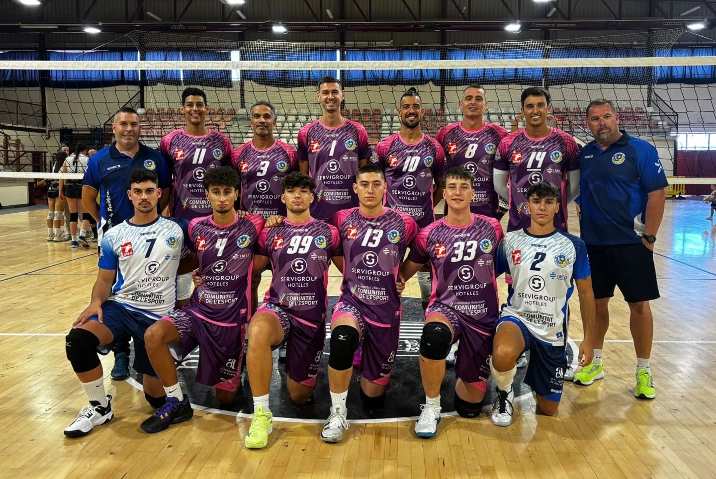 Imagen del Servigroup Benidorm masculino tras su partido en Paterna