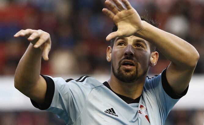 Nolito durante su etapa como jugador del Celta de Vigo