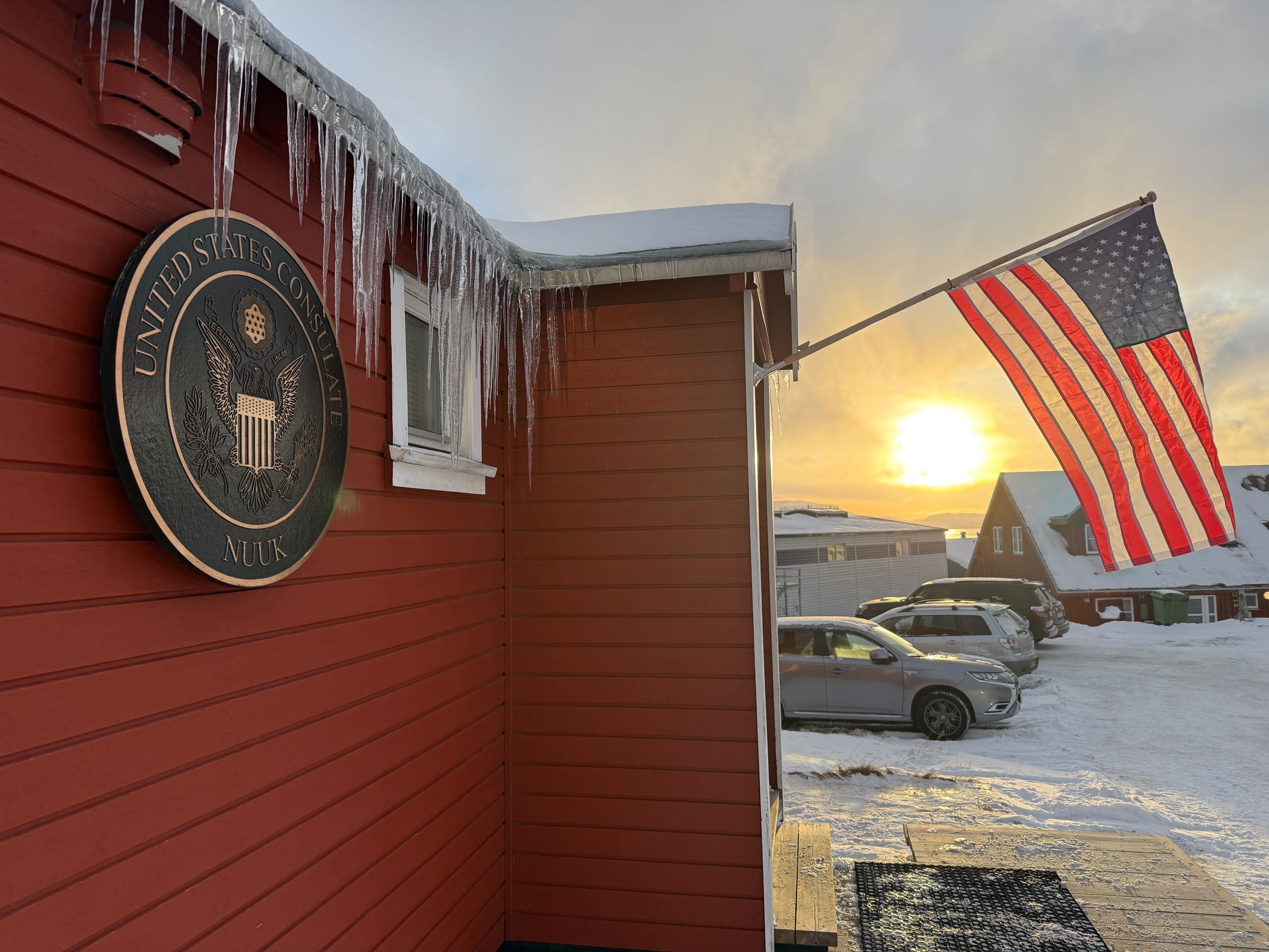 El consulado de Estados Unidos en Nuuk, capital de Groenlandia, esta semana