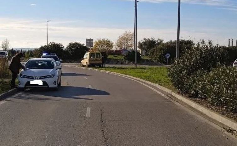 Imagen del accidente ocurrido en Huesca