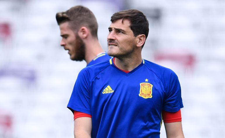 Iker Casillas, en su última convocatoria con la Selección en la Eurocopa.