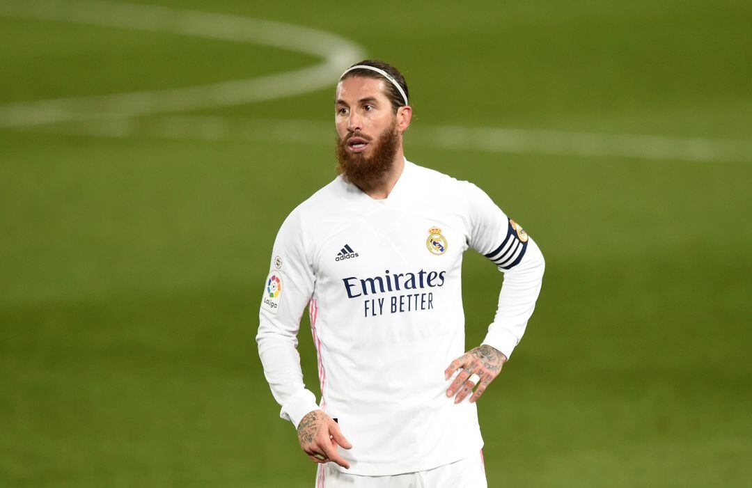 Ramos, durante el partido contra la Real Sociedad. 