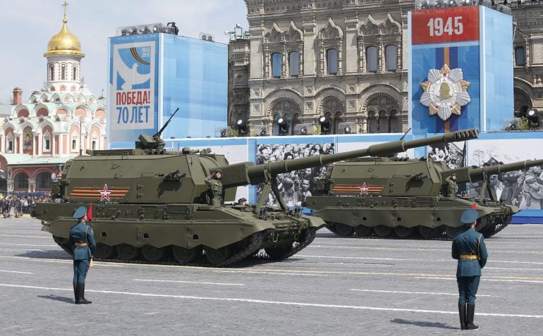 Exhibición de armamento en Rusia.