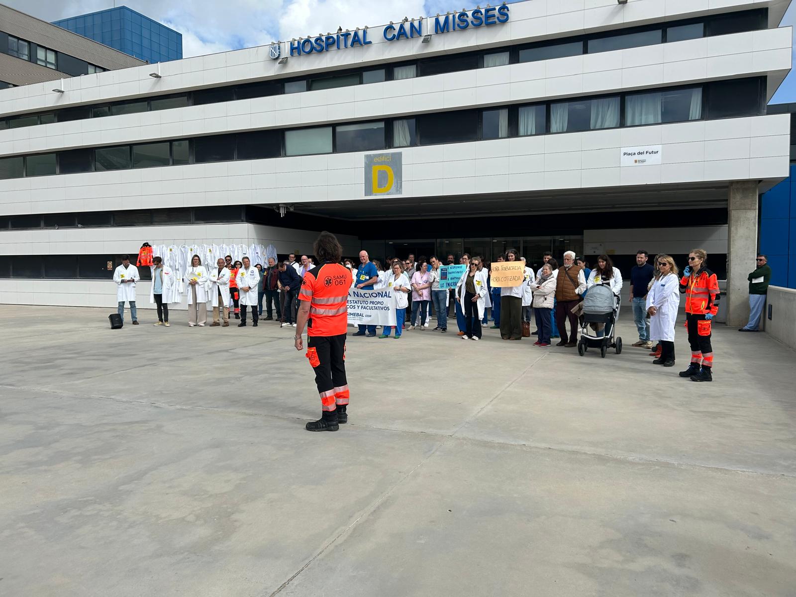 Un momento durante la concentración