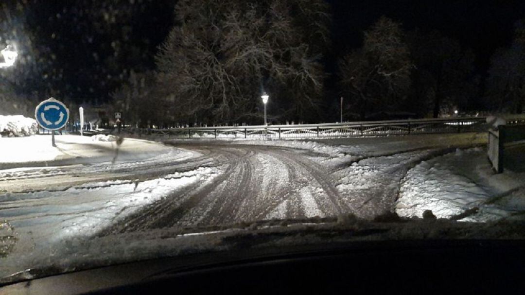 Situación complicada en algunas carreteras segovianas