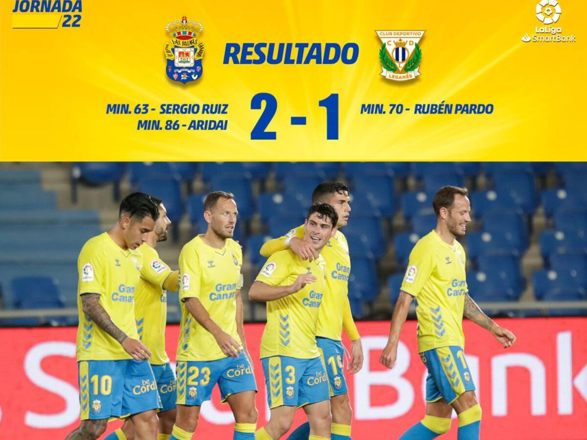 2-1. Las Palmas también puede con un Leganés en inferioridad