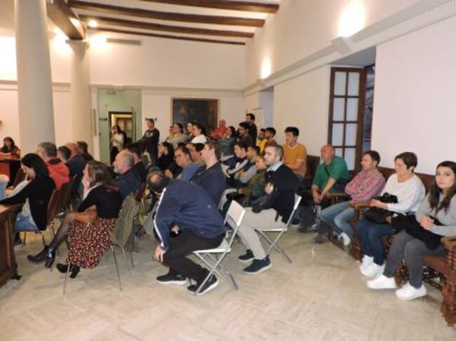 Momento de la reunión en el ayuntamiento de Dénia.
