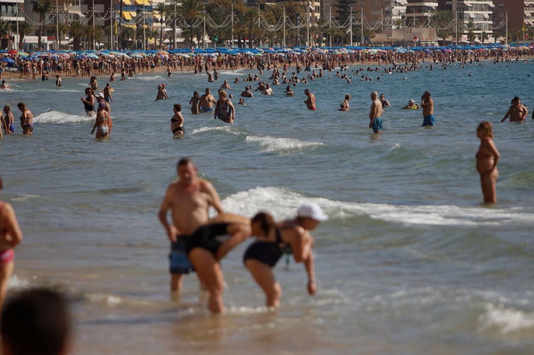 Playa de Levante de Benidorm.