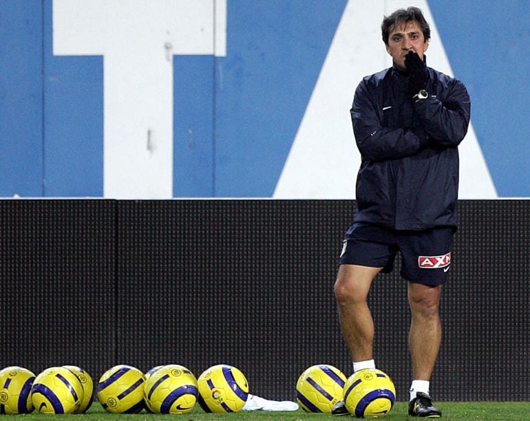 El técnico Pepe Murcia en su época en el Atlético de Madrid.