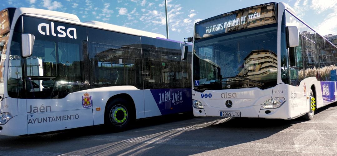 Autobuses urbanos de ALSA en Jaén.