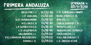 Partidos de la jornada cuarta de la Primera Andaluza.