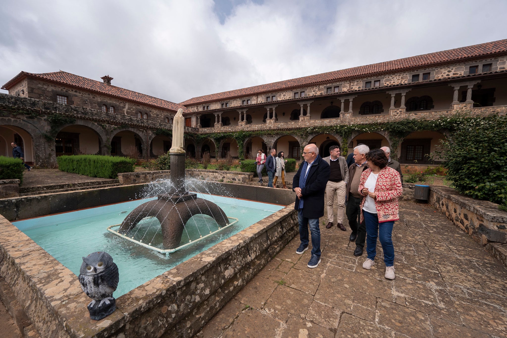 Visita del presidente del Cabildo de Gran Canaria al antiguo convento de Teror