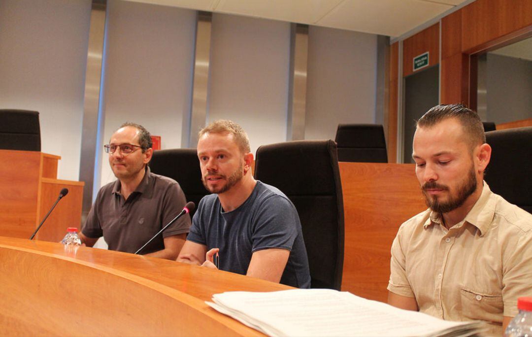 Fernando Gómez (derecha) y David Ribas (centro)