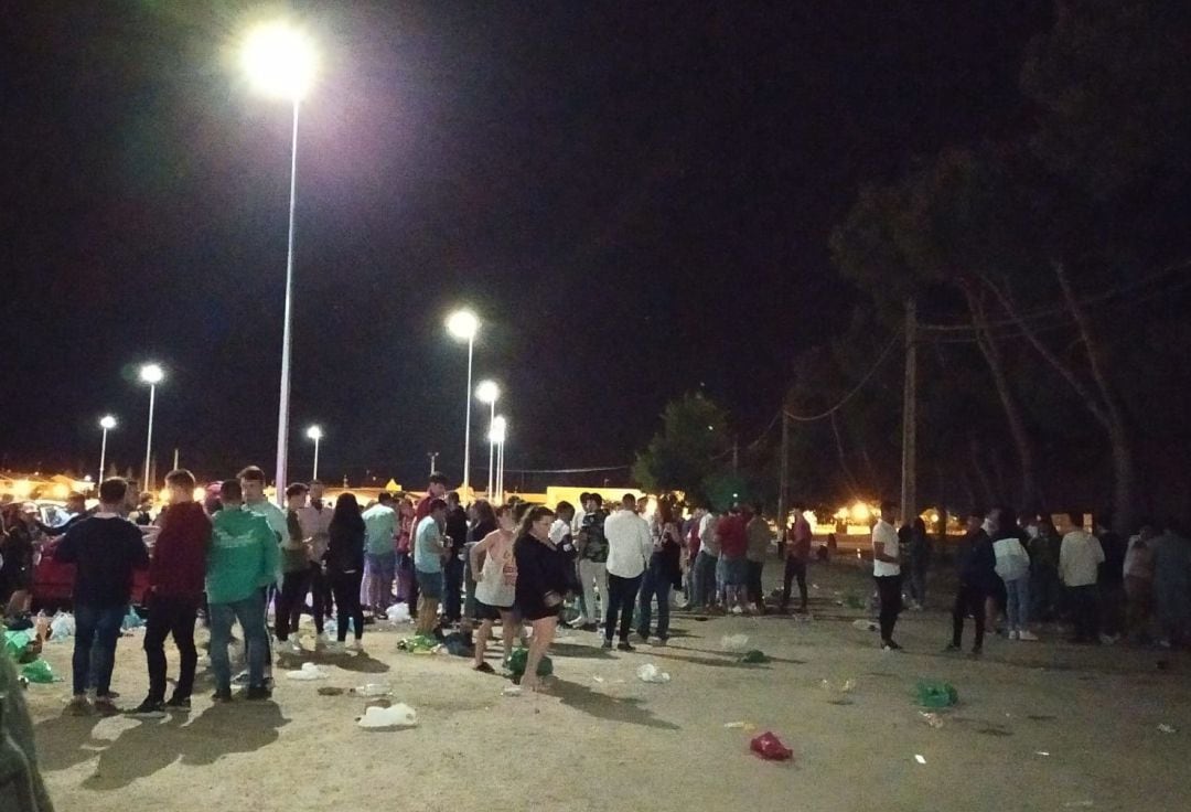 Recinto ferial de Tomelloso en la madrugada del sábado 31 de mayo