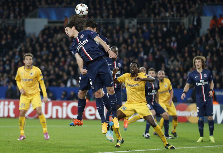 El jugador del París Saint Germain, ante el Apoel Nicosia.