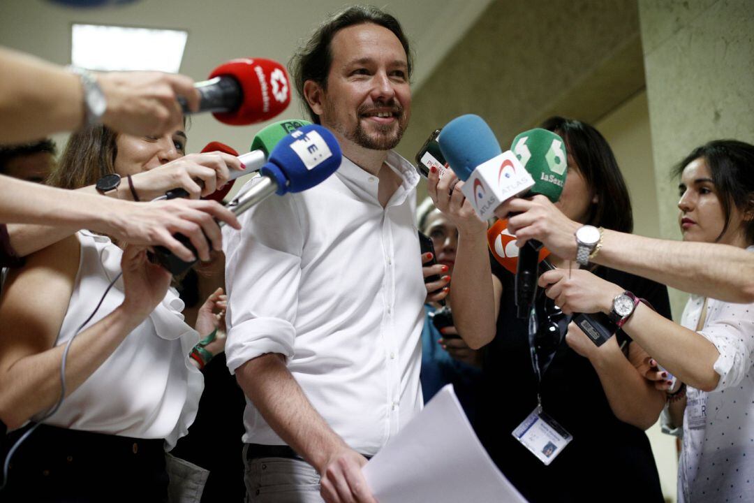 El secretario general de Podemos, Pablo Iglesias.