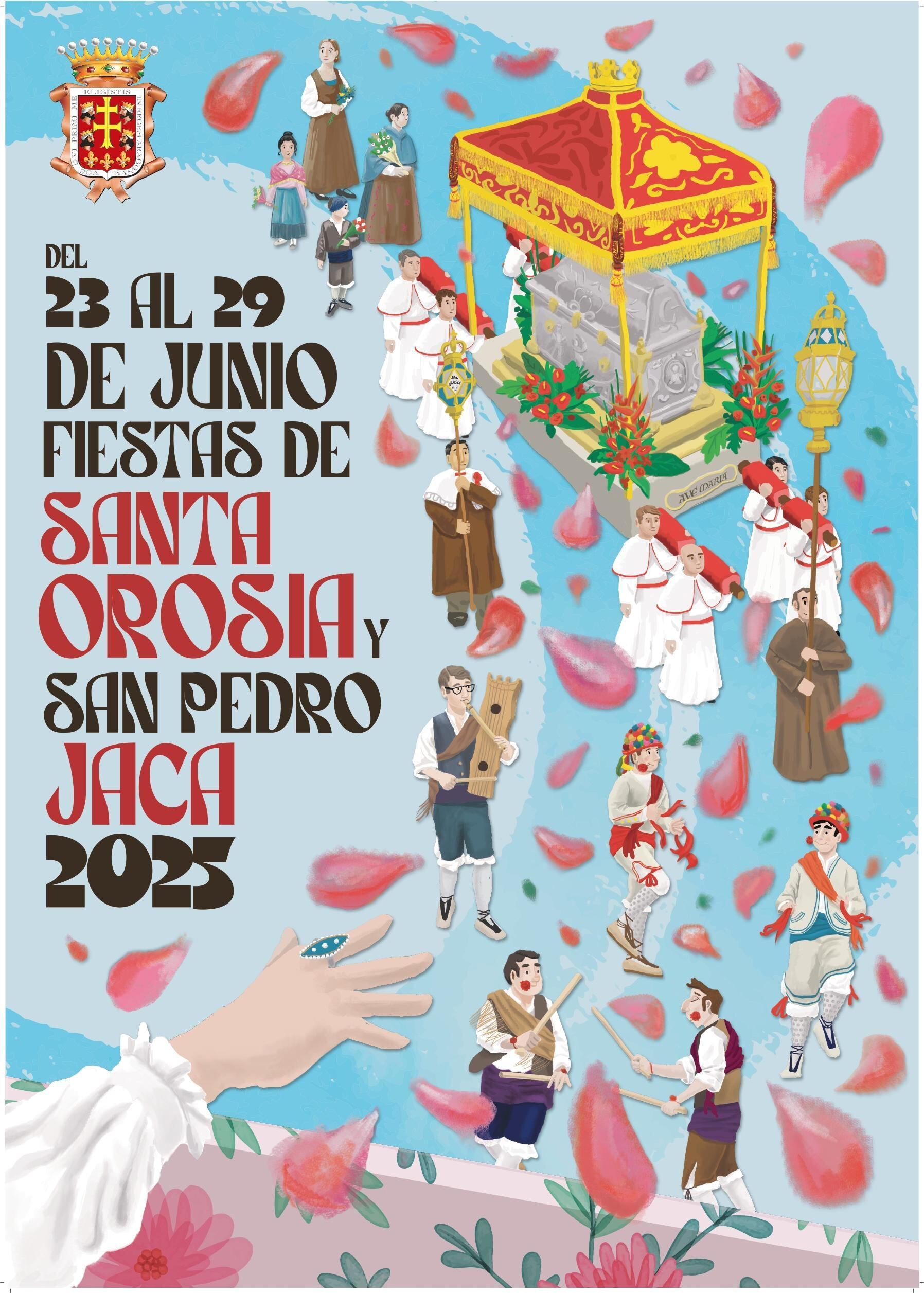 Fiestas de Jaca de Santa Orosia y San Pedro 2025, obra de Esperanza Martínez