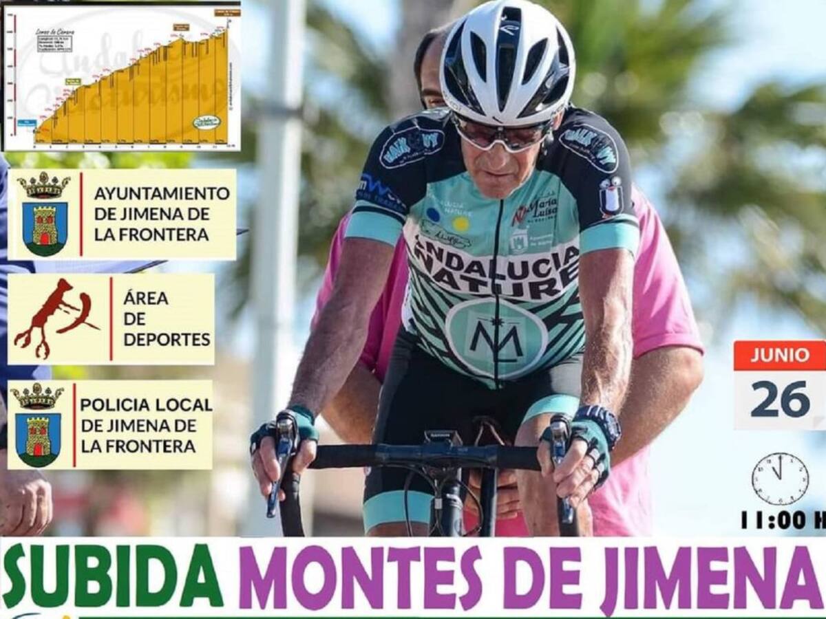 El pelotón ciclista se prepara para la Subida Montes de Jimena