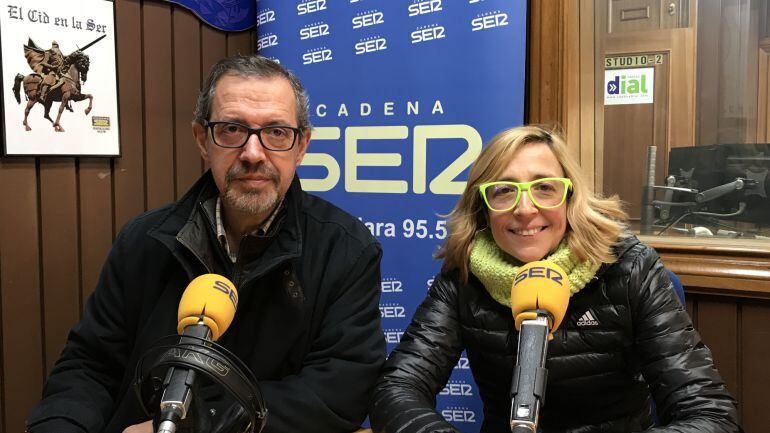 Gerardo Cebrián junto a nuestra colaboradora Paloma Mora