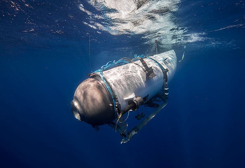 Imagen del submarino de la compañía OceanGate que realiza visitas a los restos del Titanic