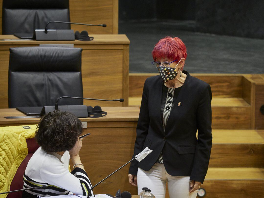 La consejera de Salud, Santos Induráin.