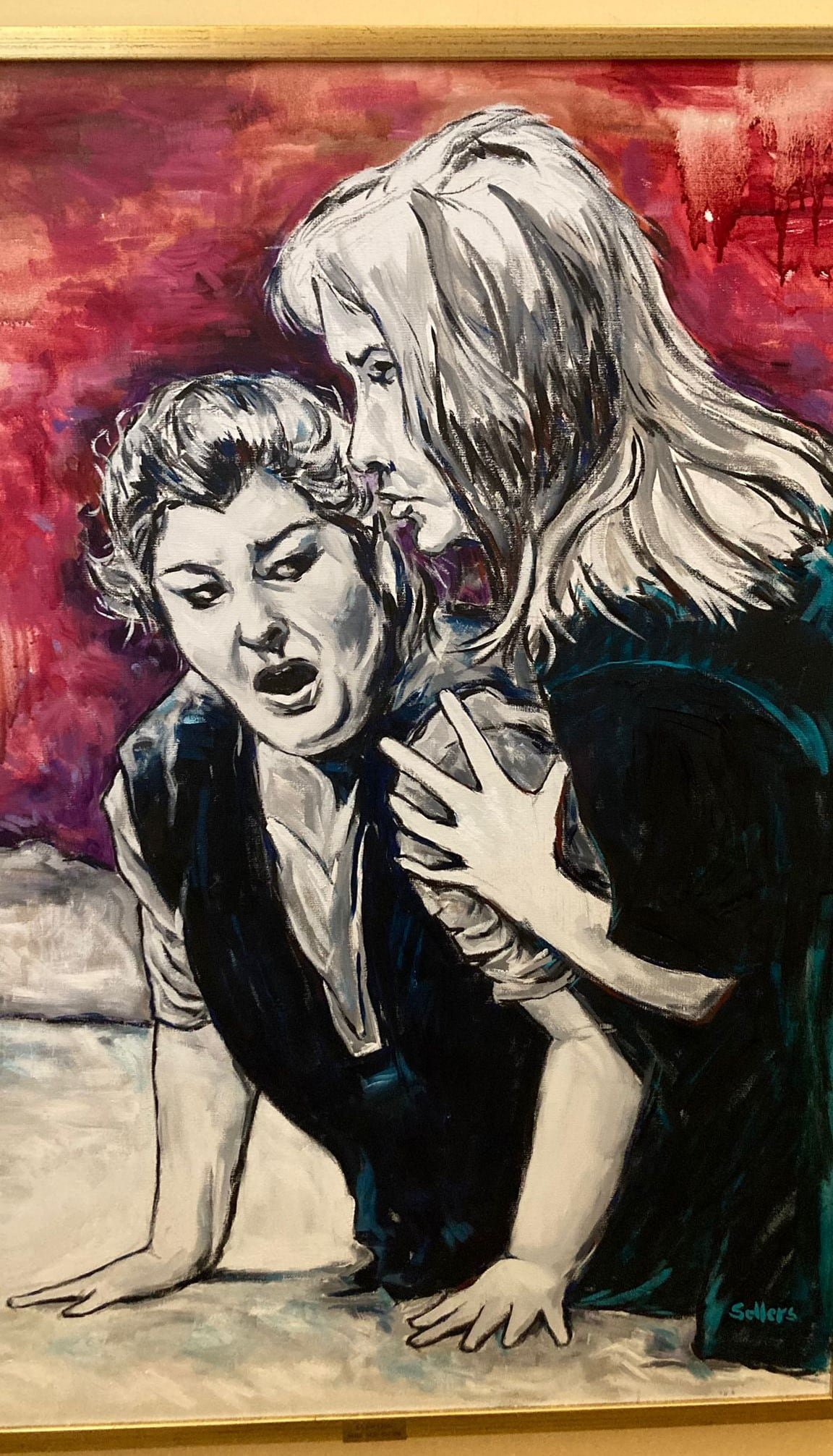 Obra se Sellers dedicada a Ana Mª Sánchez.