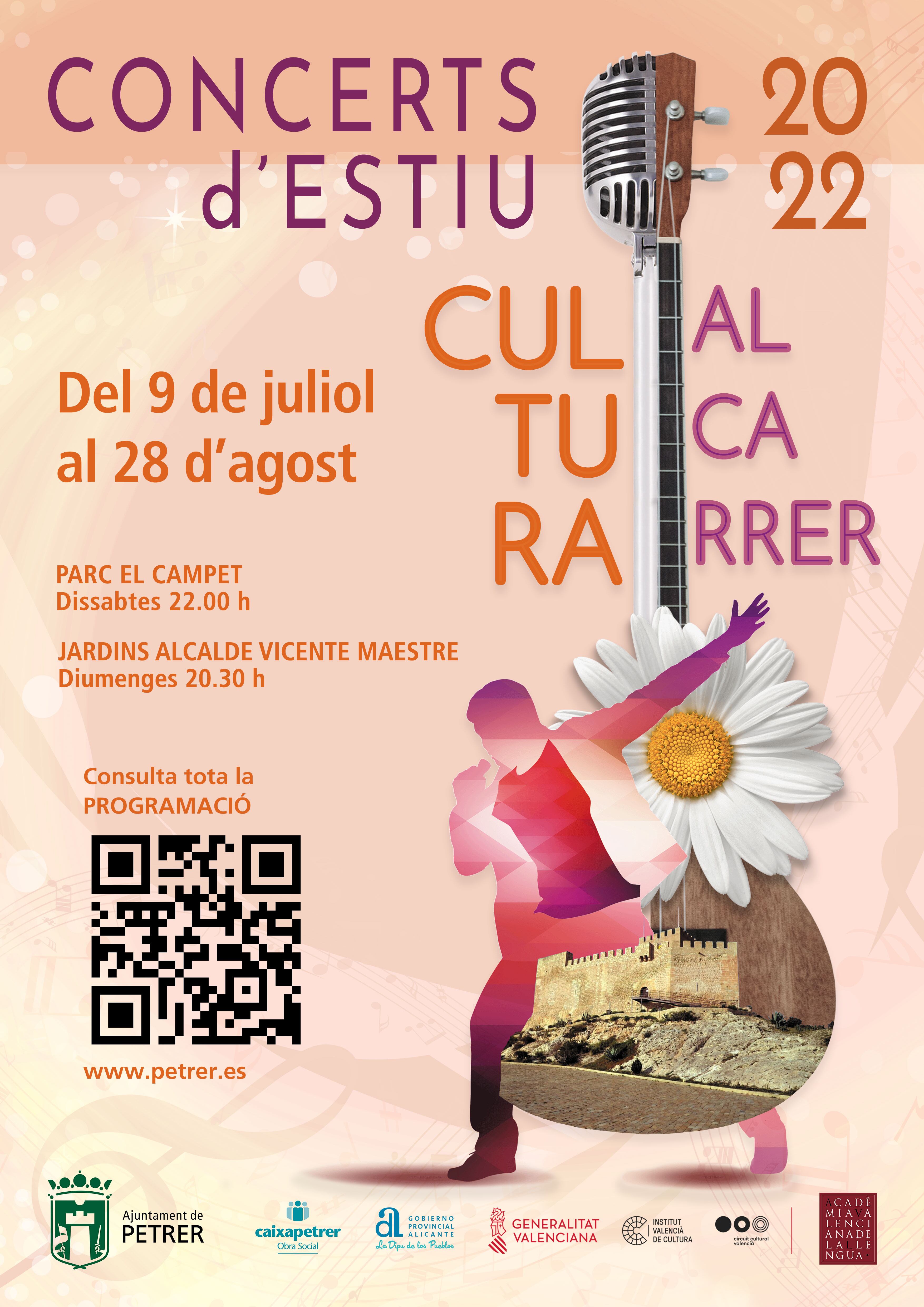 La actuación de Carmen Muyor y Quique Peña, como parte de los conciertos del Festival Internacional de Guitarra, dará el pistoletazo de salida al nuevo ciclo musical de “Cultura al Carrer”