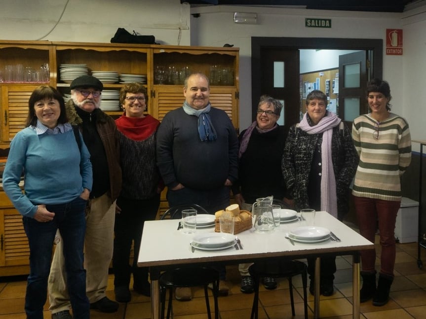 Miembros de la fundación París 365 en la rueda de prensa el pasado viernes.