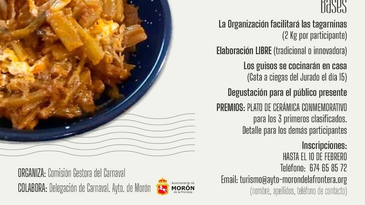 El I Concurso de Guiso de Tagarninas se celebrará el 15 de febrero