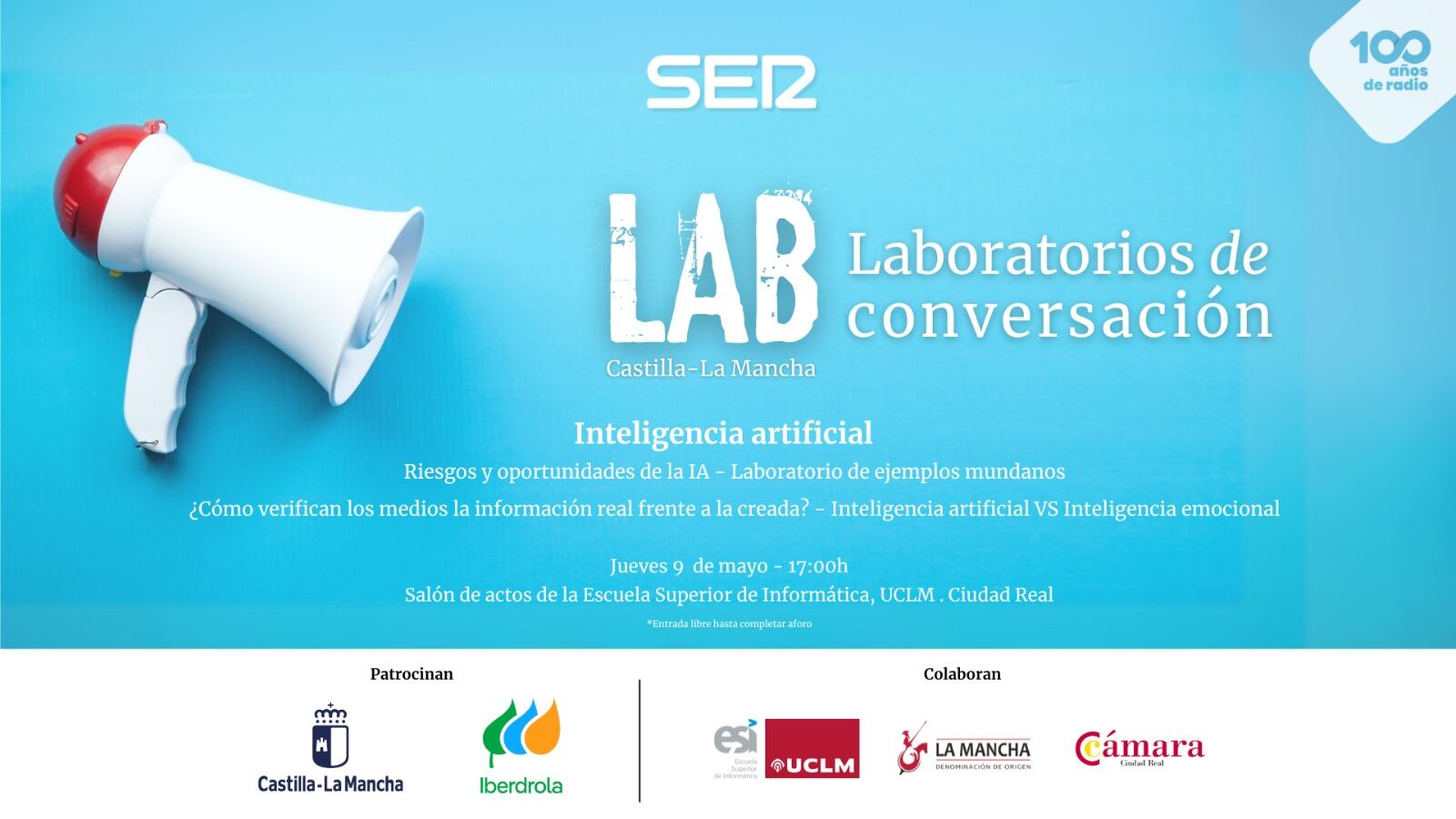 Imagen del cartel anunciador de los LAB de Ciudad Real