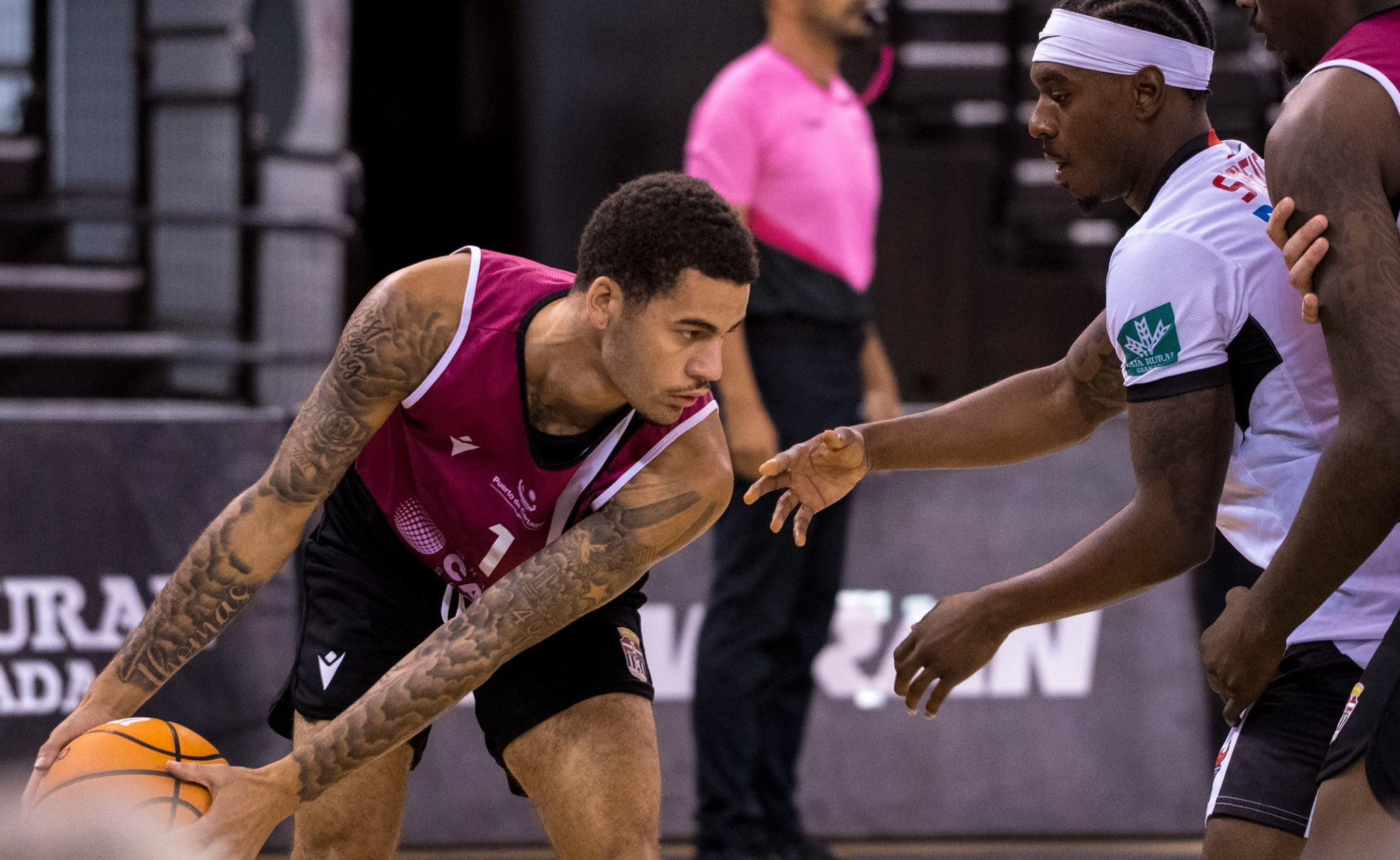 Sebastian Thomas durante un lance del partido