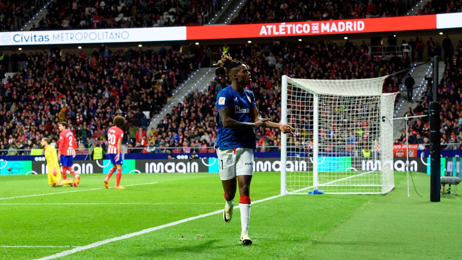 Nico Williams, tras marcar el gol del empate en el Metropolitano