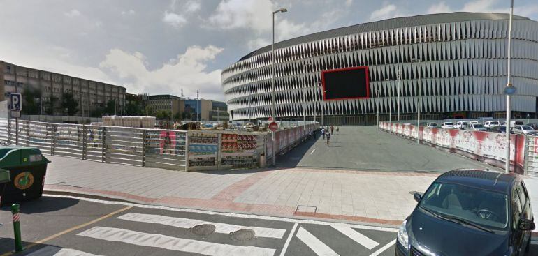 Entorno del campo de fútbol de San Mamés en Bilbao