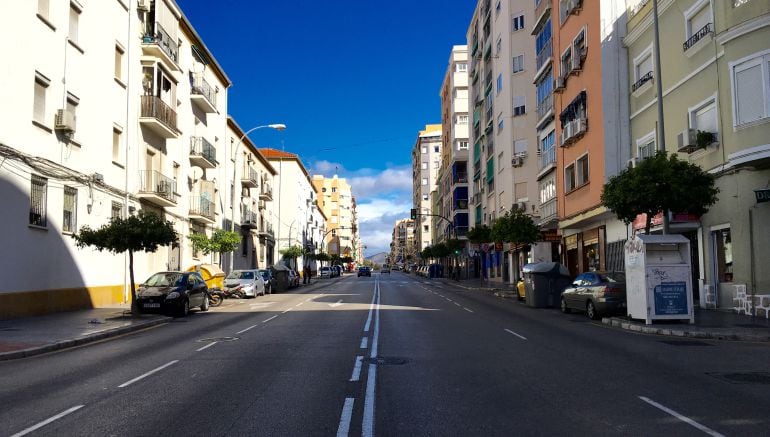 Calle Eugenio Gross por donde se preyecta el tranvía