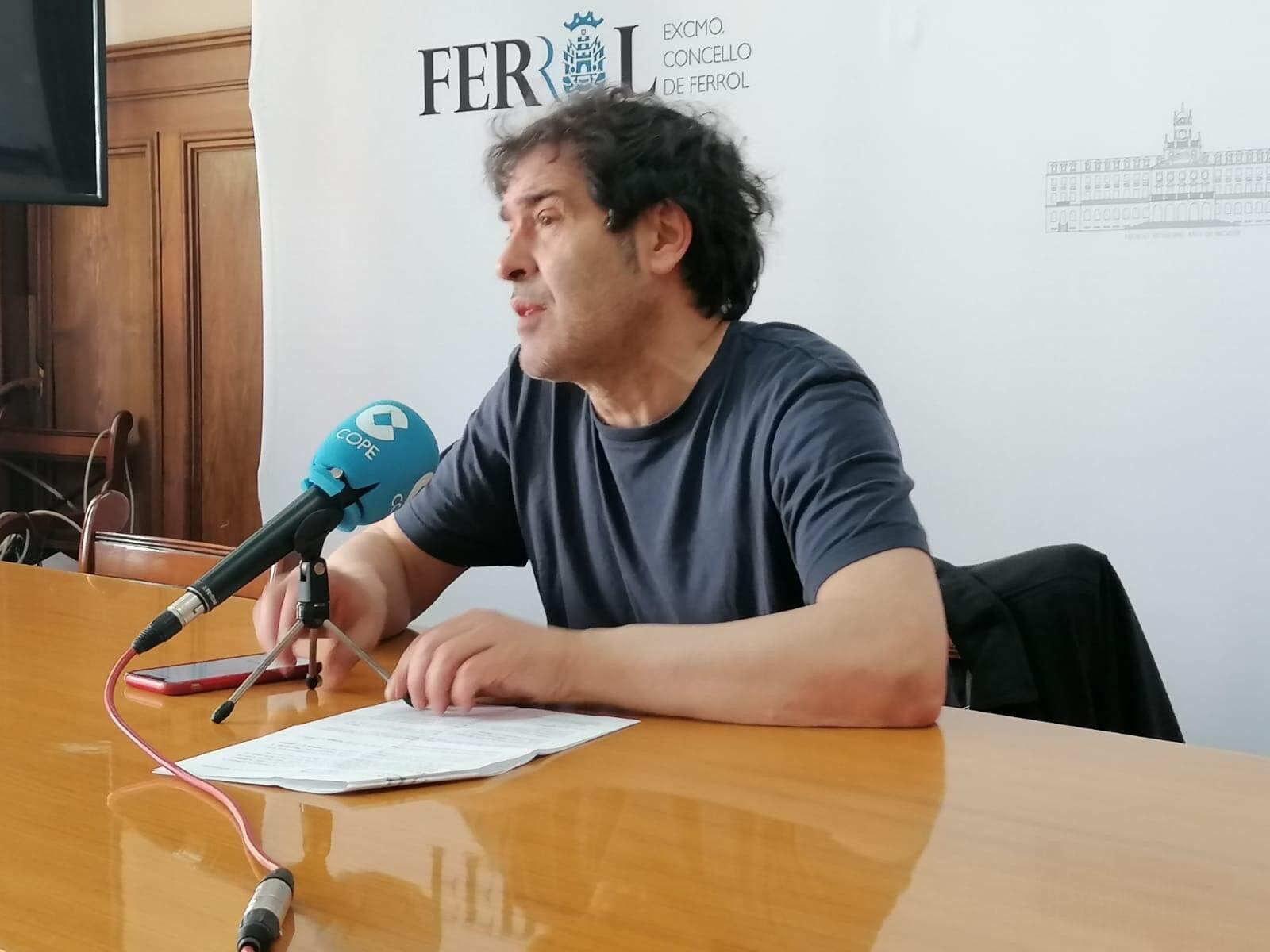 Suso Basterrecha, edil de Ferrol en Común (cedida)